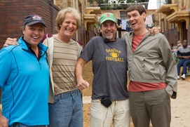 Sur le plateau du film Dumb and Dumber To