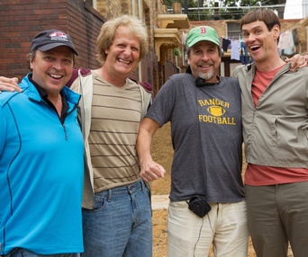 Sur le plateau du film Dumb and Dumber To