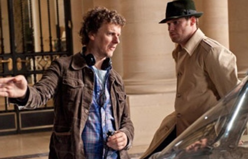 Michel Gondry et Seth Rogen sur le plateau de The Green Hornet