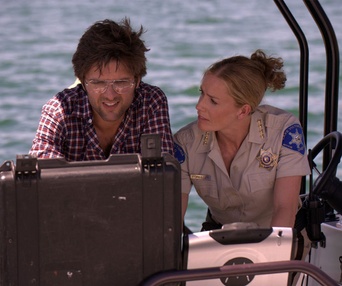 Une scène du film Piranha 3D