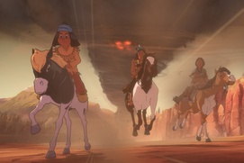 Une scène du film Yakari, la grande aventure Une scène du film Yakari, la grande aventure