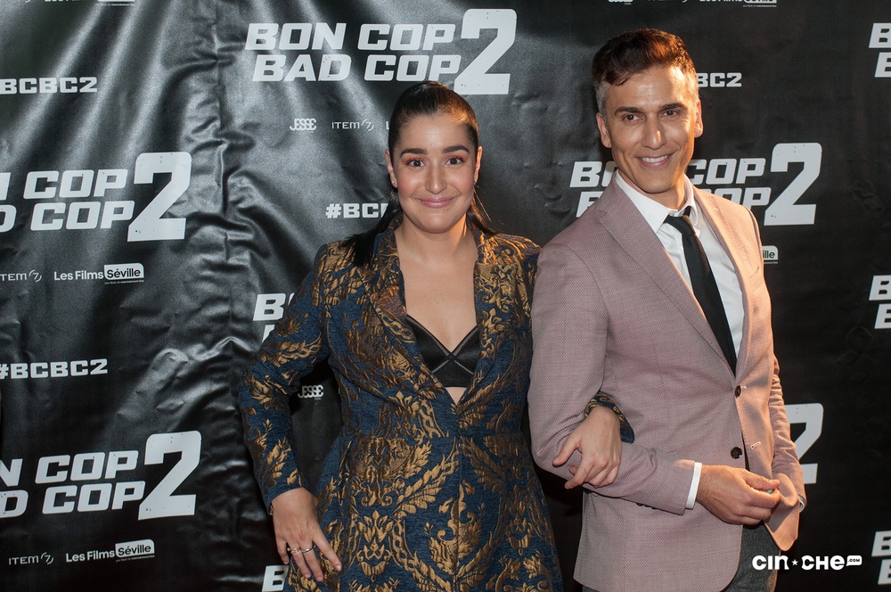 Sur le tapis rouge du film Bon Cop Bad Cop 2