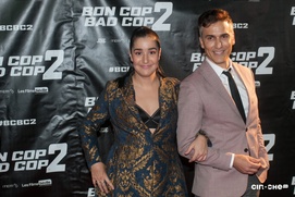 Sur le tapis rouge du film Bon Cop Bad Cop 2