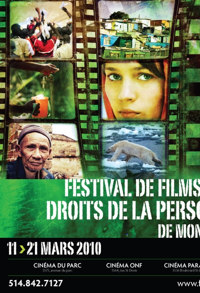 Affiche du Festival de Films sur les Droits de la Personne de Montréal