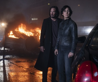 Une scène du film The Matrix Resurrections
