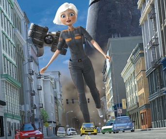 Scène du film Monsters vs. Aliens