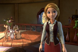 Une scène du film Cendrillon et le prince secret Une scène du film Cendrillon et le prince secret