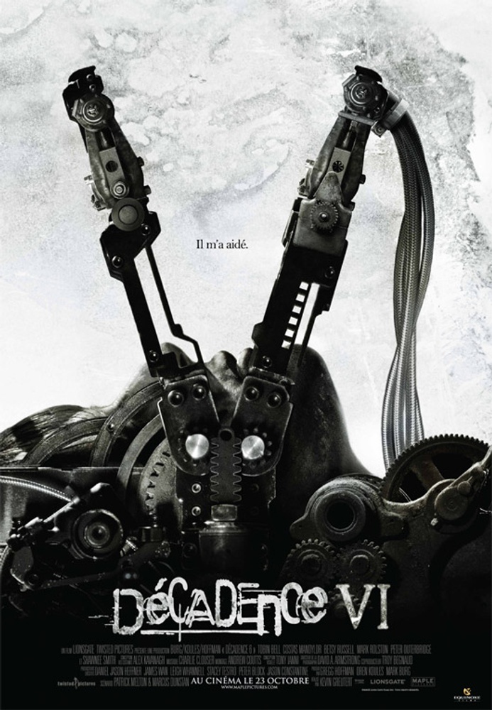 Galerie - Affiche en français du film d'horreur Décadence VI