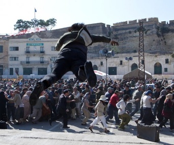 Une scène du film World War Z