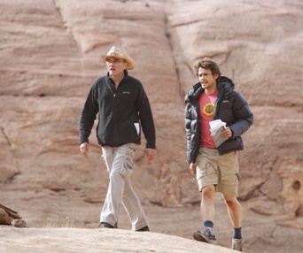 Sur le plateau du film 127 Hours