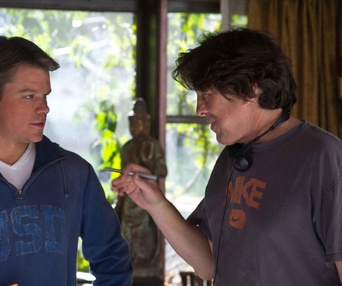 Sur le plateau du film We Bought a Zoo