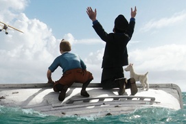 Une scène du film The Adventures of Tintin: The Secret of the Unicorn