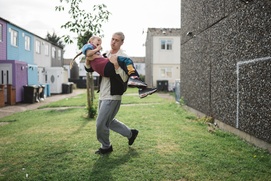 Une scène du film Scrapper