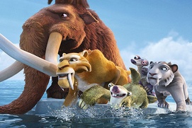 Une scène du film Ice Age: Continental Drift Une scène du film Ice Age: Continental Drift