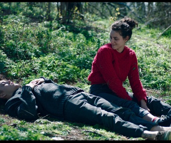 Une scène du film Antigone