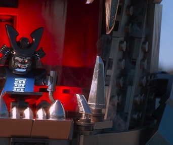 Une scène du film The LEGO Ninjago Movie