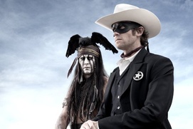 Une scène du film The Lone Ranger Une scène du film The Lone Ranger