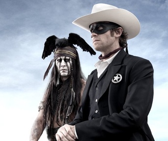 Une scène du film The Lone Ranger