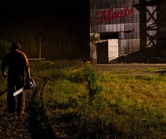 Une scène du film Texas Chainsaw 3D