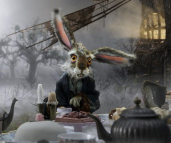 Une scène du film Alice in Wonderland