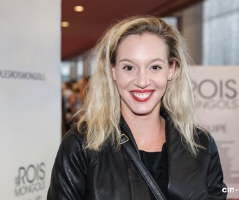 Sur le tapis rouge du film Les rois mongols