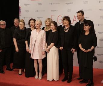 Sur le tapis rouge de Gala du cinéma Québécois