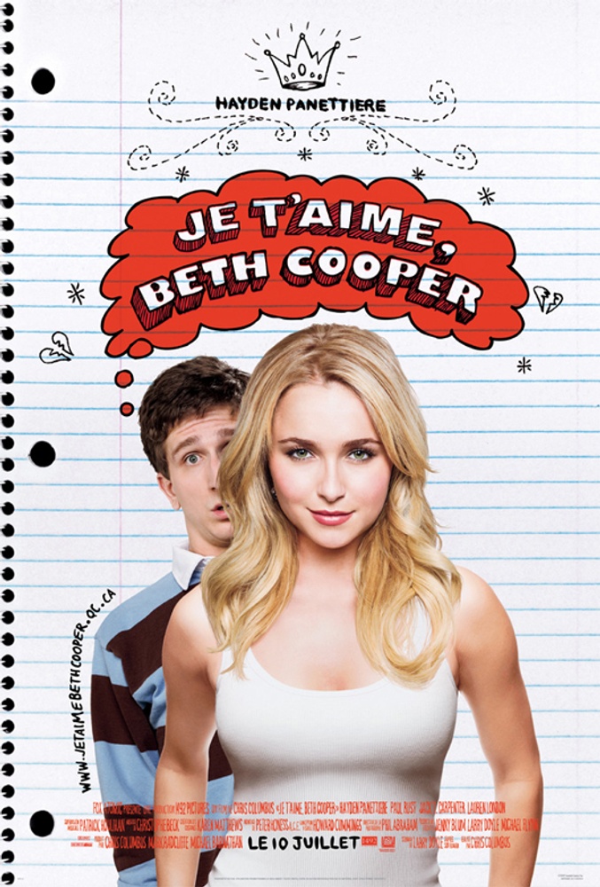 Galerie - Primeur : Affiche en français de la comédie Je t'aime Beth Cooper