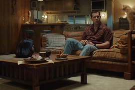 Une scène du film The Voices