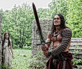 Une scène du film Conan the Barbarian