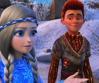 Une scène du film La princesse des glaces