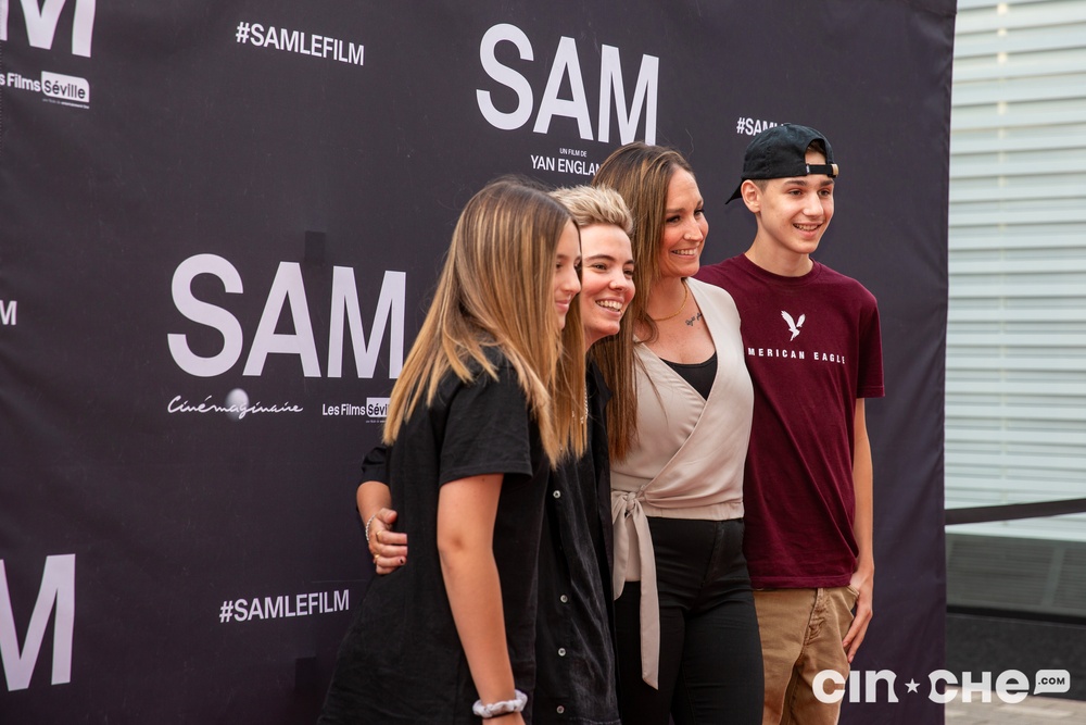 Sur le tapis rouge du film Sam