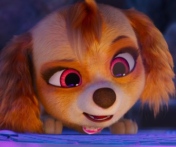 Une scène du film Paw Patrol: The Mighty Movie