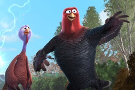 Une scène du film Free Birds Une scène du film Free Birds
