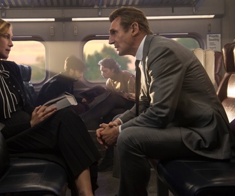 Une scène du film The Commuter