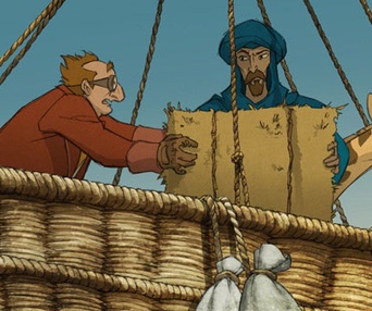 Une scène du film Zarafa
