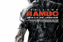 Affiche en français  du film Rambo