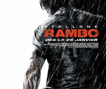 Affiche en français  du film Rambo
