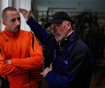 Sur le plateau du film De rouille et d'os