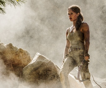 Une scène du film Tomb Raider