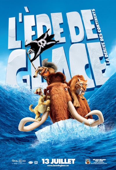 Affiche du film L'ère de glace: La dérive des continents
