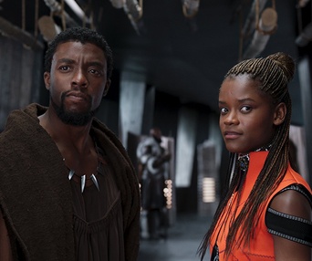 Une scène du film Black Panther