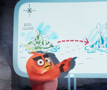Une scène du film The Angry Birds Movie 2