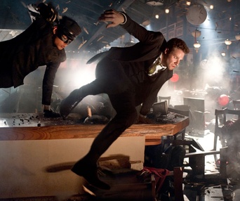 Une scène du film The Green Hornet