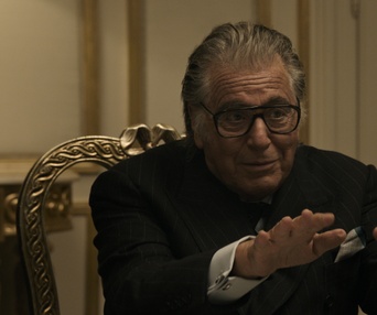 Une scène du film House of Gucci