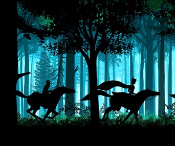 Une scène du film Les contes de la nuit