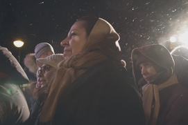 Une scène du film La Mosquée: une communauté menacée