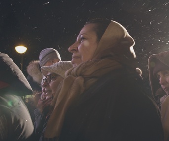 Une scène du film La Mosquée: une communauté menacée