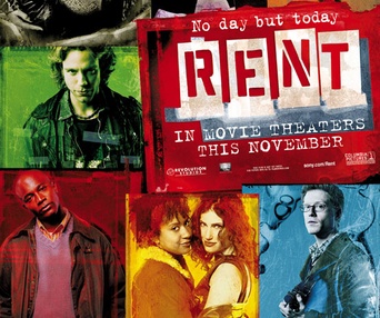 Affiche américaine du film Rent