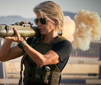 Une scène du film Terminator: Dark Fate