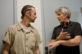 Sur le plateau du film Stone